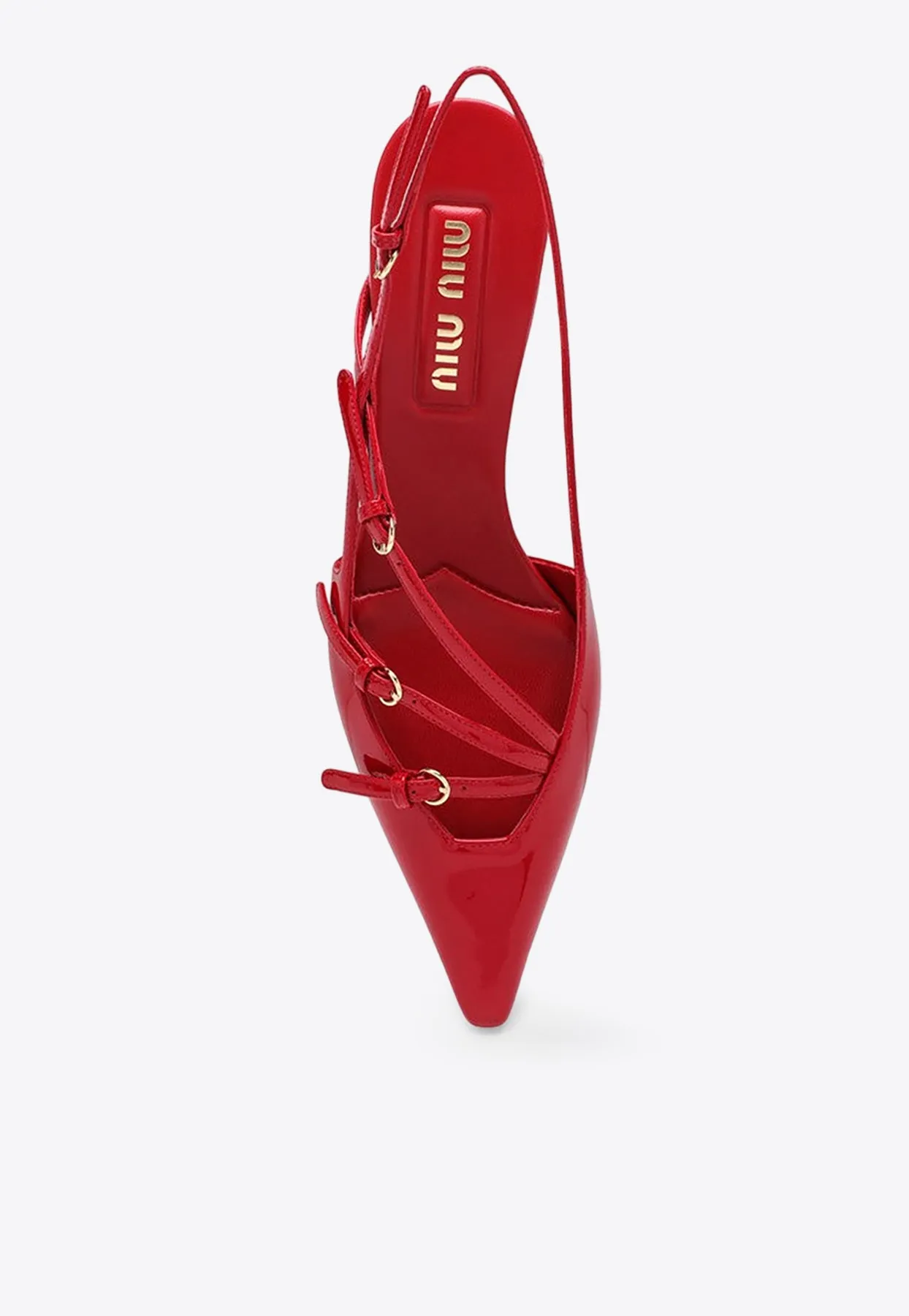 55 Patent Leather Slingback Pumps