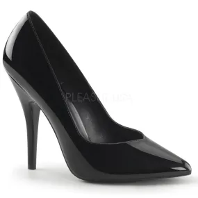 5" Black Kitten Heel Classic Pointed Toe Pump*