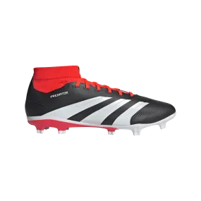 adidas Predator 24 League Sock Firm Ground Adult Soccer Cleats IG7772 Core Black/Cloud White/Solar Red