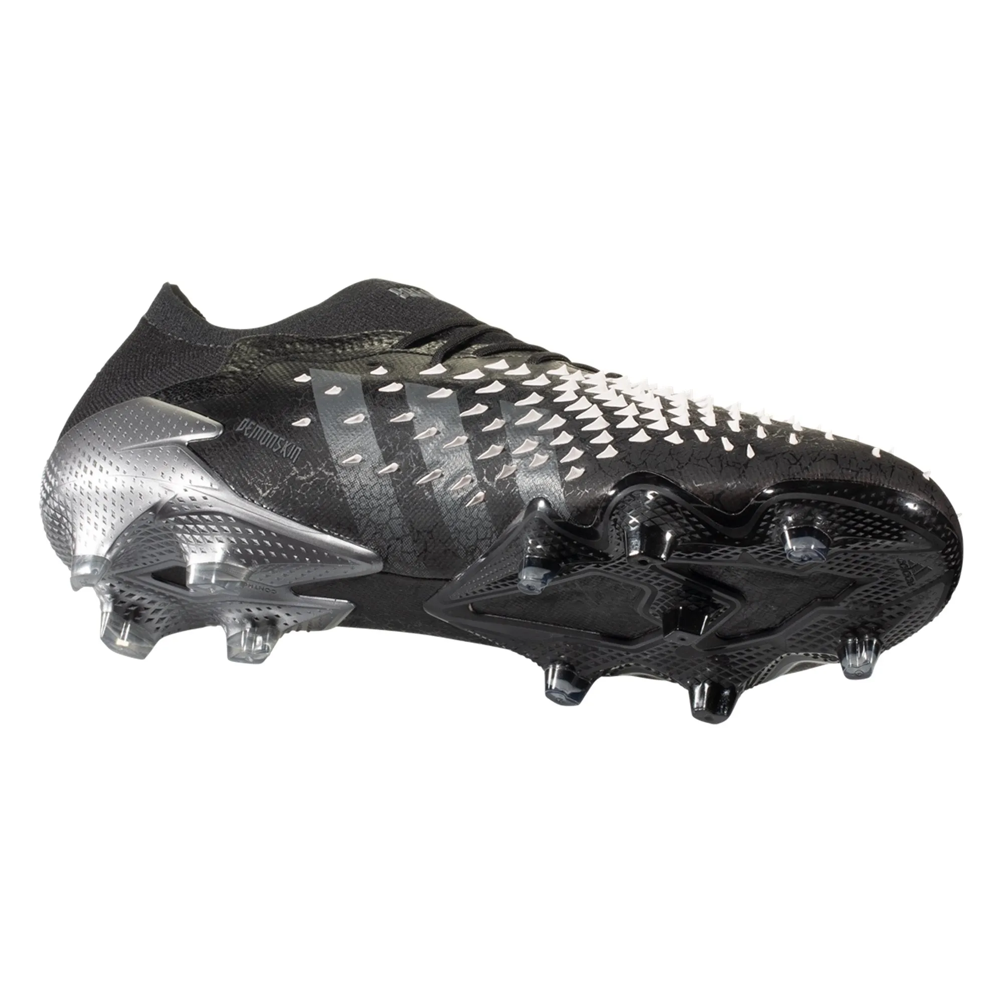 adidas Predator Freak .1 Low Cut Firm Ground Soccer Cleat -  Core Black/Grey Four/White