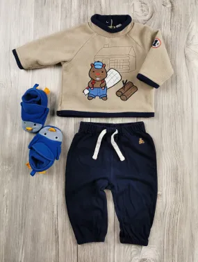 BABY BOY SIZE 6/12 MONTHS - Baby GAP / JOE FRESH, 3 Piece Mix N Match Fall Outfit VGUC B7