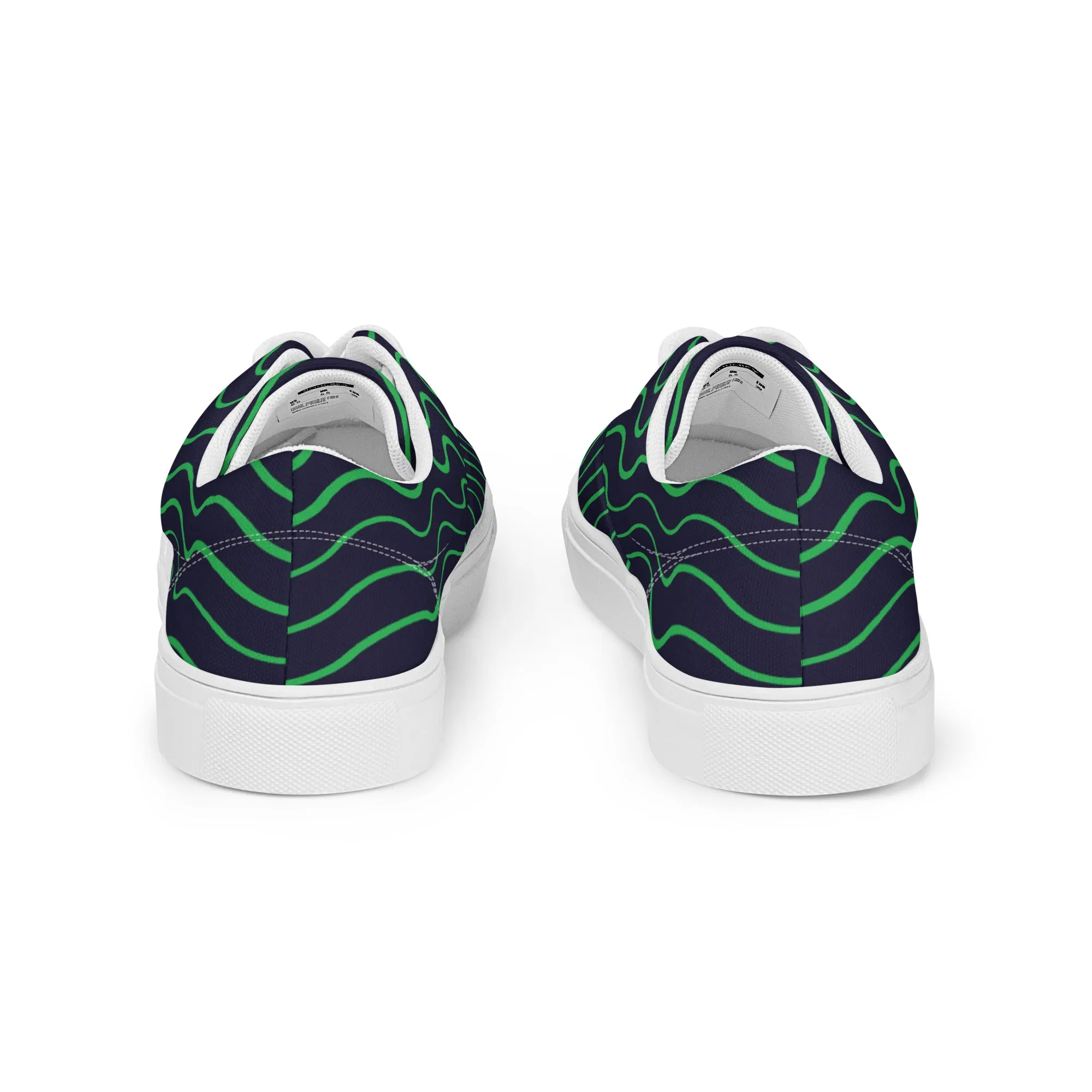 BE LIKE WATER Men’s Lace-Up Canvas Shoes