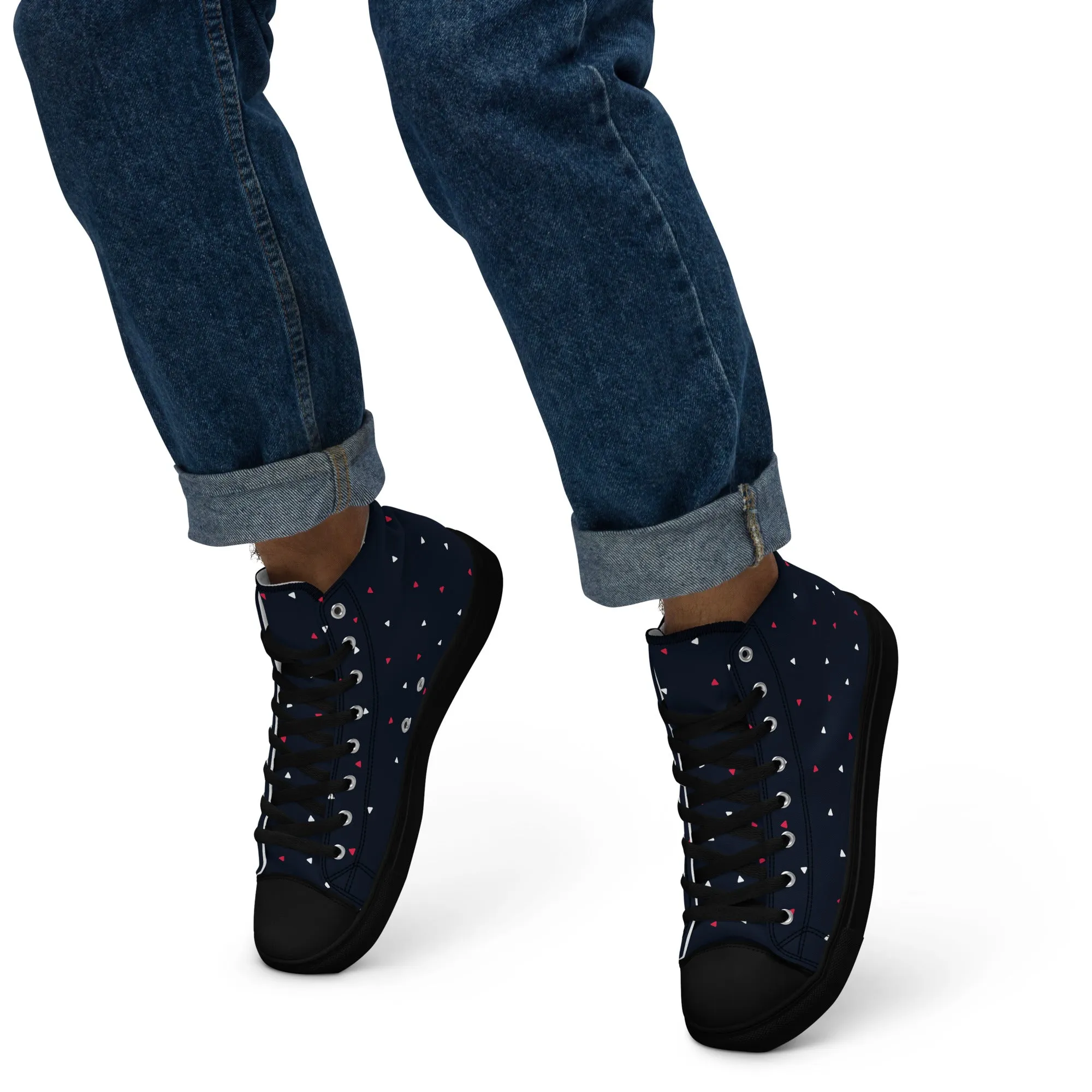CELEBRATE GOOD TIMES Men’s High Top Canvas Shoes