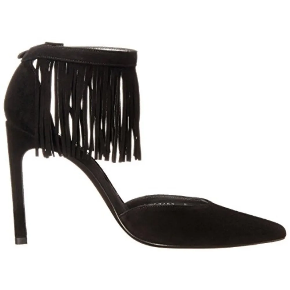 Fringelica Suede Stuart Weitzman Womens Slingback Pumps