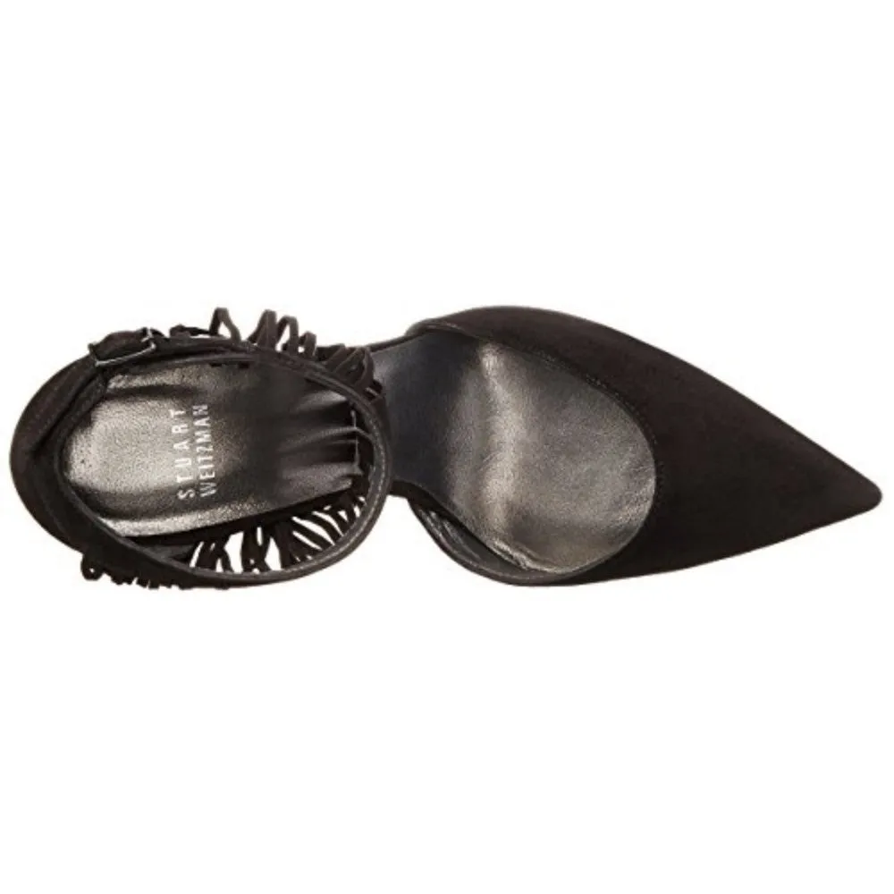 Fringelica Suede Stuart Weitzman Womens Slingback Pumps