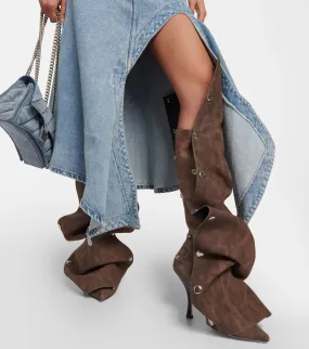 Generational Kiss Pointed Toe Knee High Boots