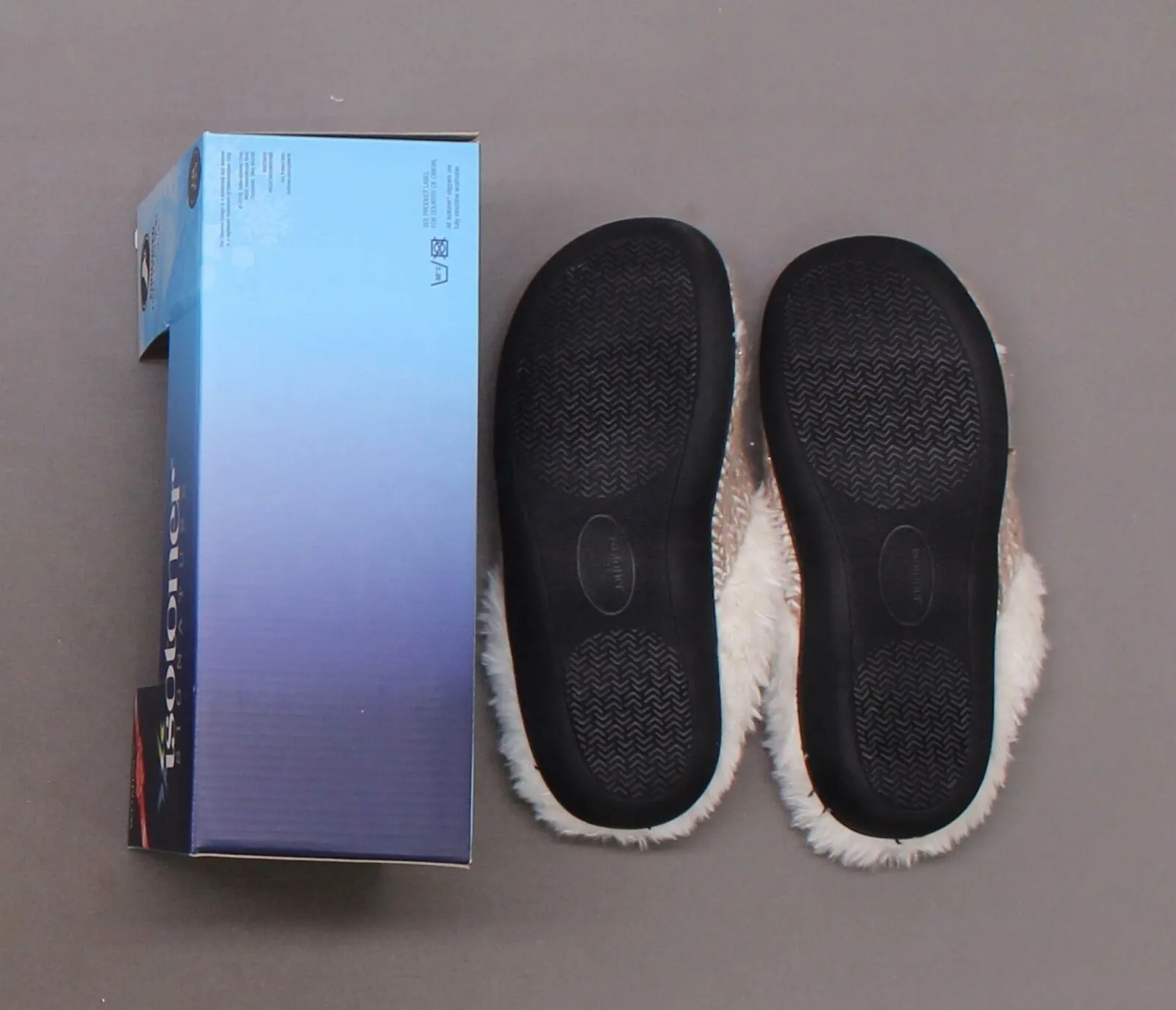 Isotoner Signature Women's Sweater Knit Hoodback Slippers