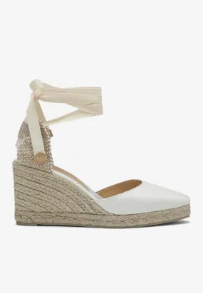 Joyce 90 Satin Wedge Espadrilles