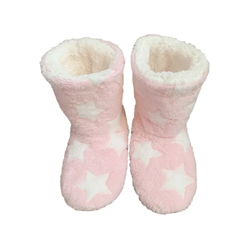 Ladies Slippers Boots Ankle Indoor Winter Shoes
