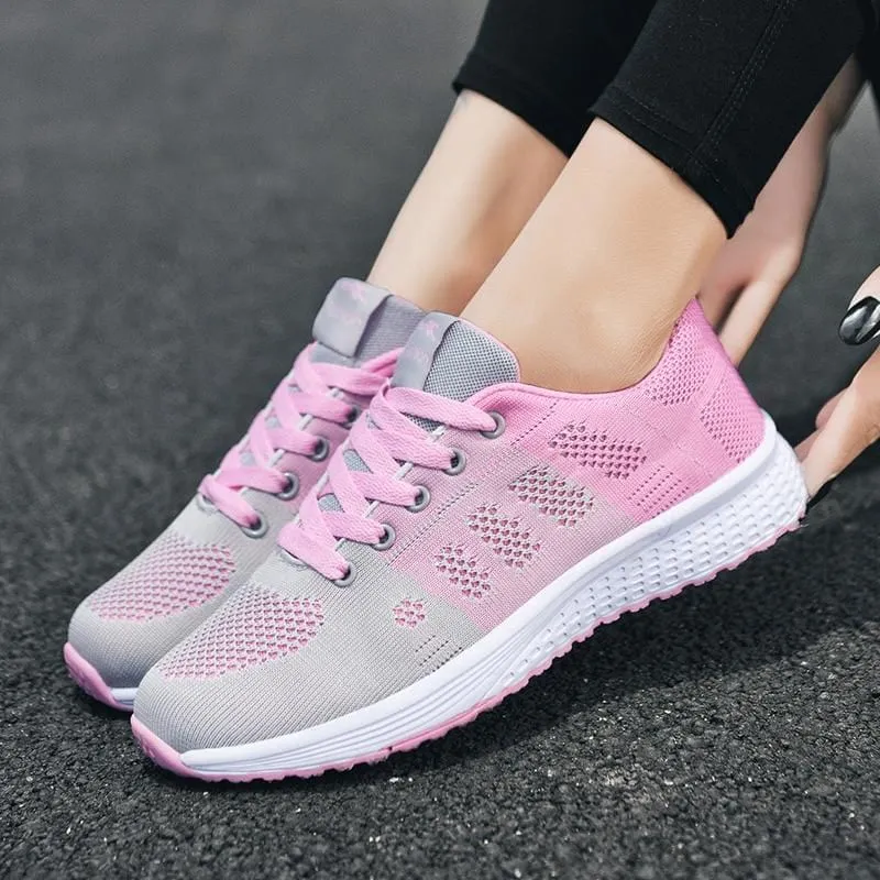 Mesh Pattern Sneakers: Fashion Casual