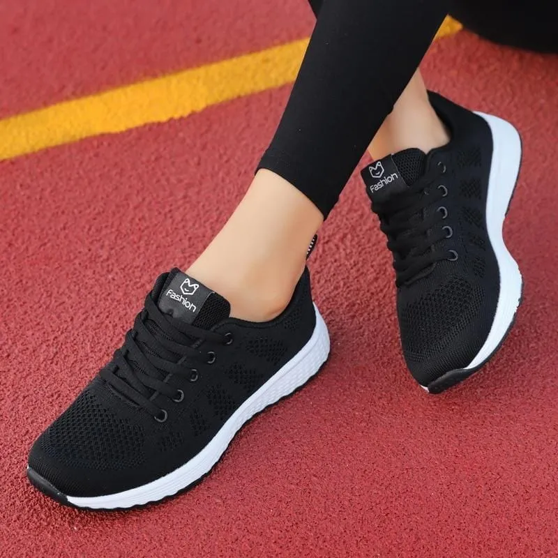 Mesh Pattern Sneakers: Fashion Casual