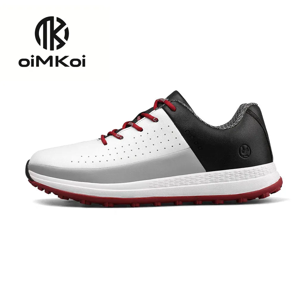New Men's Golf Shoes Waterproof Non-slip Sports Shoes Rotary Buckle Outdoor Golf Training Men's Shoes