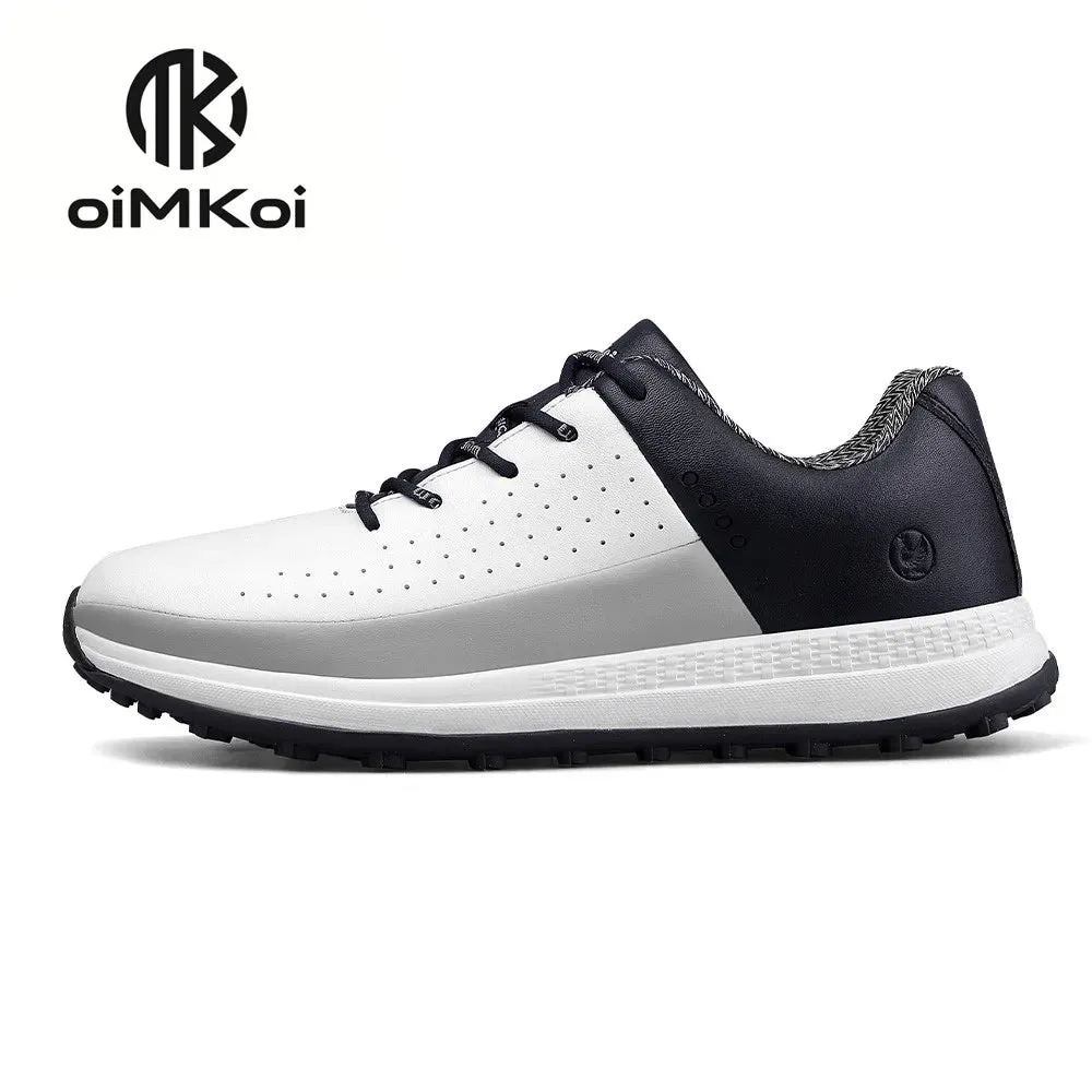 New Men's Golf Shoes Waterproof Non-slip Sports Shoes Rotary Buckle Outdoor Golf Training Men's Shoes