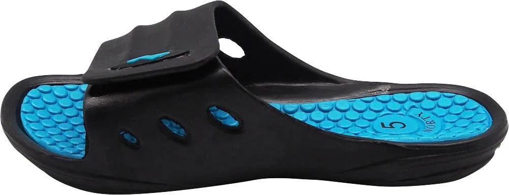 NORTY Womens 5-10 Black-Teal Sandal C1011