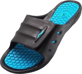 NORTY Womens 5-10 Black-Teal Sandal C1011