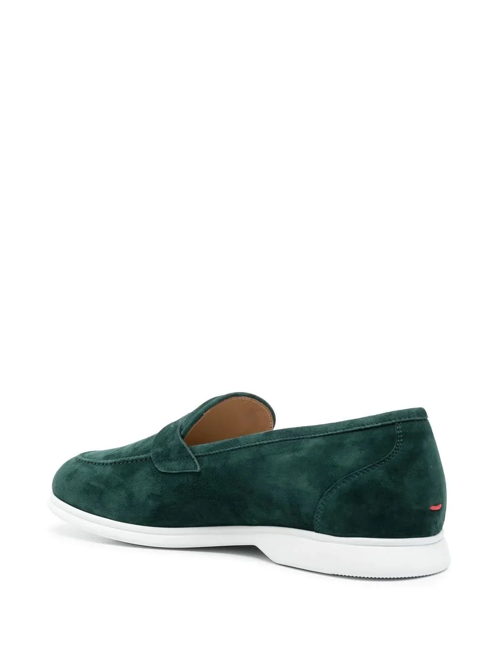 penny slot suede loafers