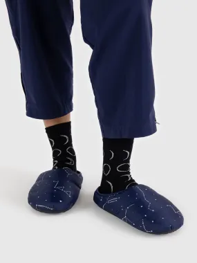 Puffy Slippers in Constellation Midnight