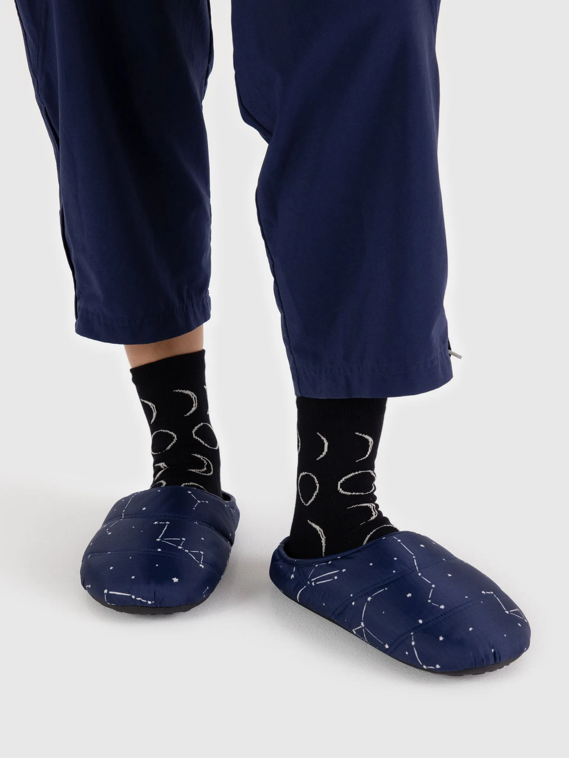 Puffy Slippers in Constellation Midnight