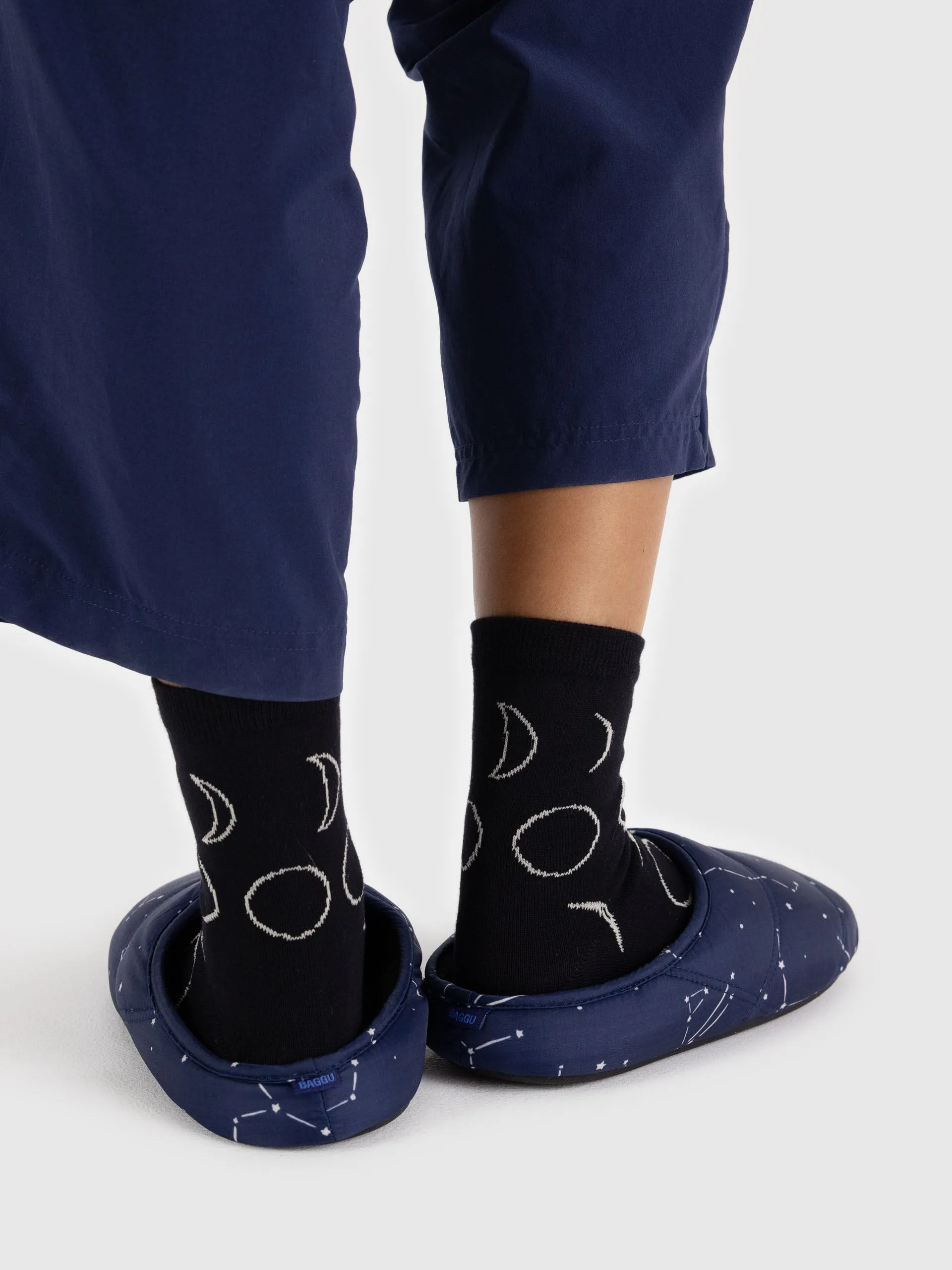 Puffy Slippers in Constellation Midnight