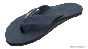 Rainbow Sandals Men's - Single Layer - 1" Strap - Navy