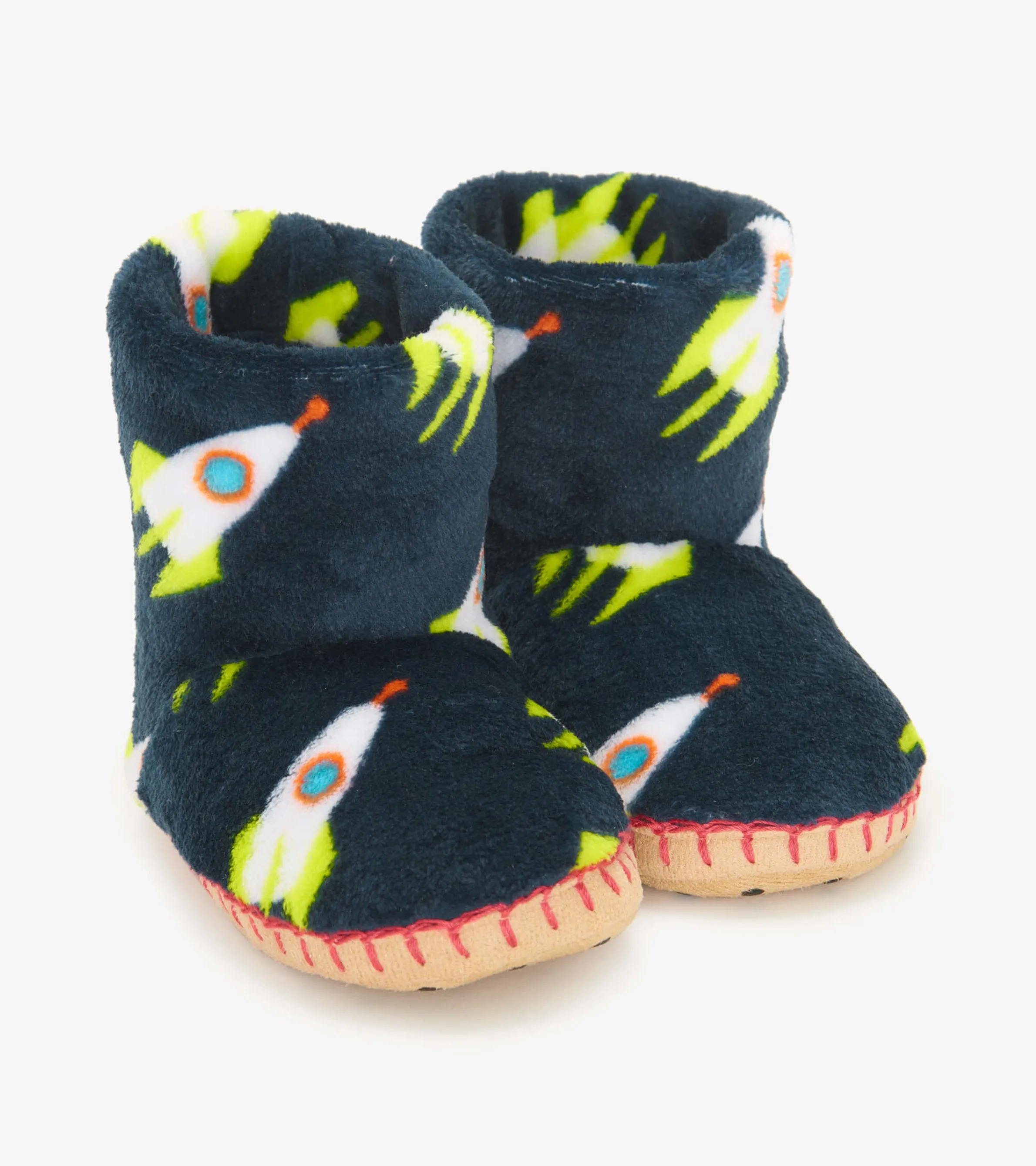 Rocket Man Kids Fleece Slippers