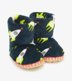 Rocket Man Kids Fleece Slippers