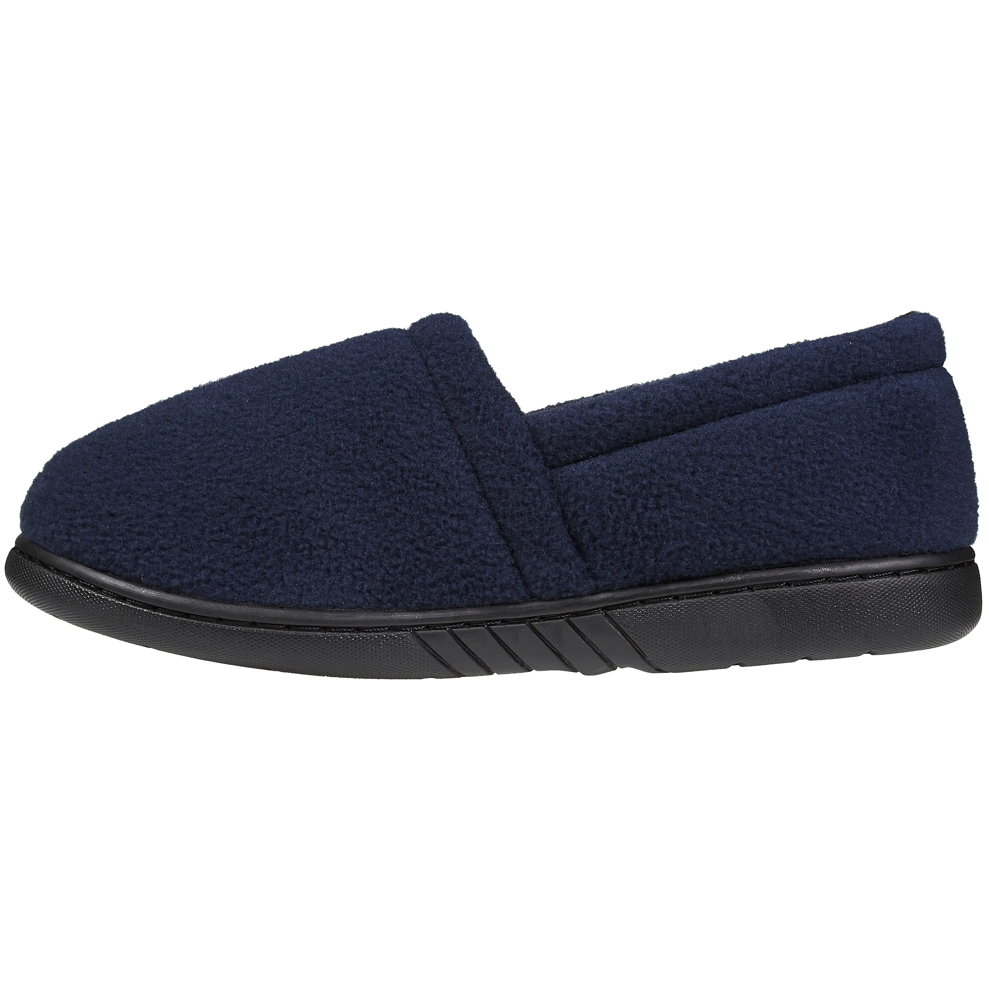 Skysole Kids Boys Fleece A-Line Slippers with Rugged Outsoles