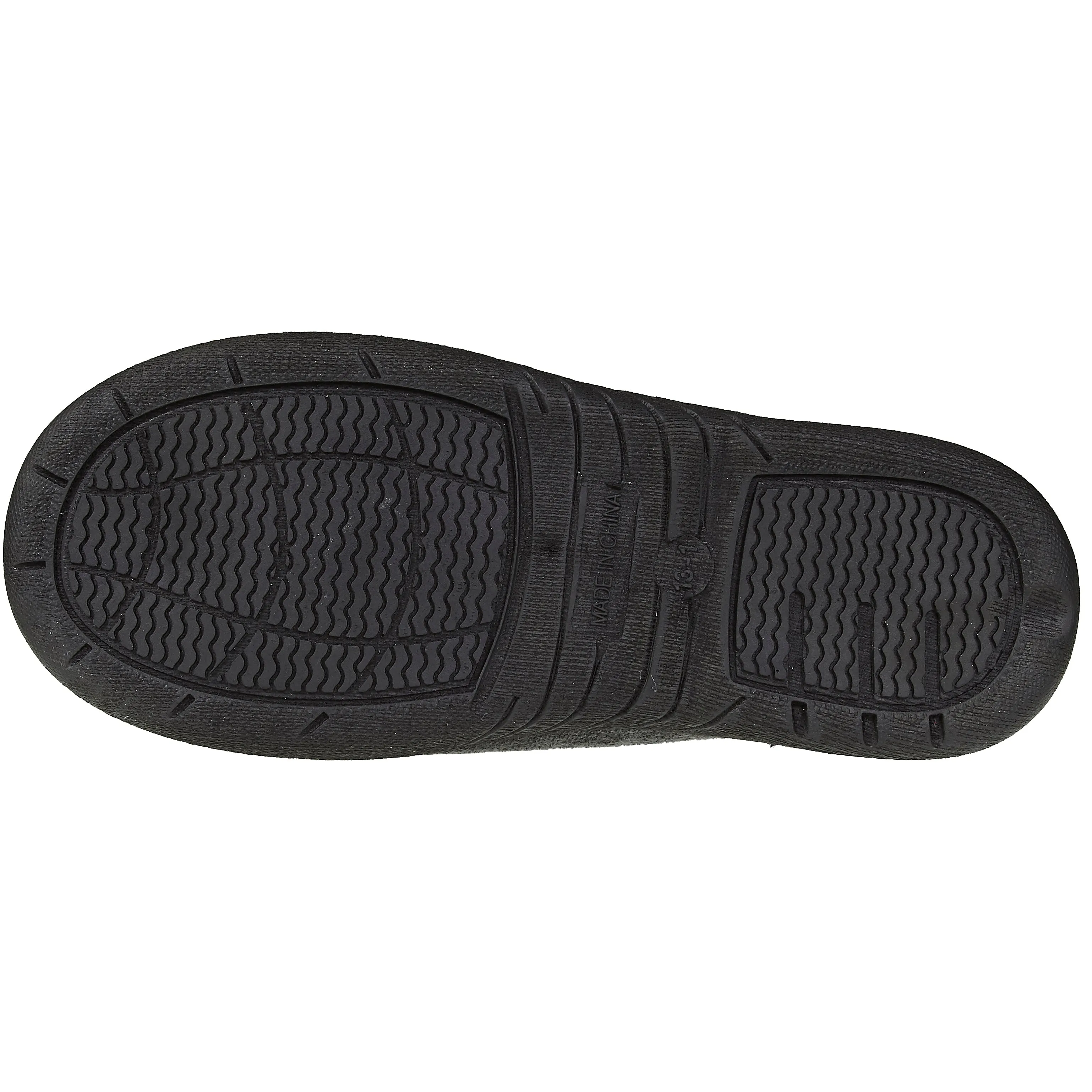 Skysole Kids Boys Fleece A-Line Slippers with Rugged Outsoles