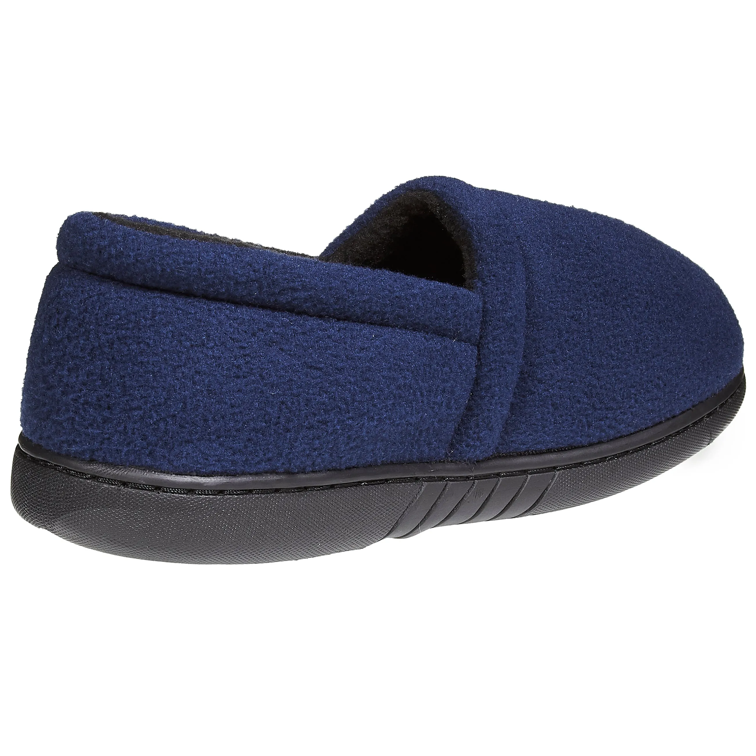 Skysole Kids Boys Fleece A-Line Slippers with Rugged Outsoles