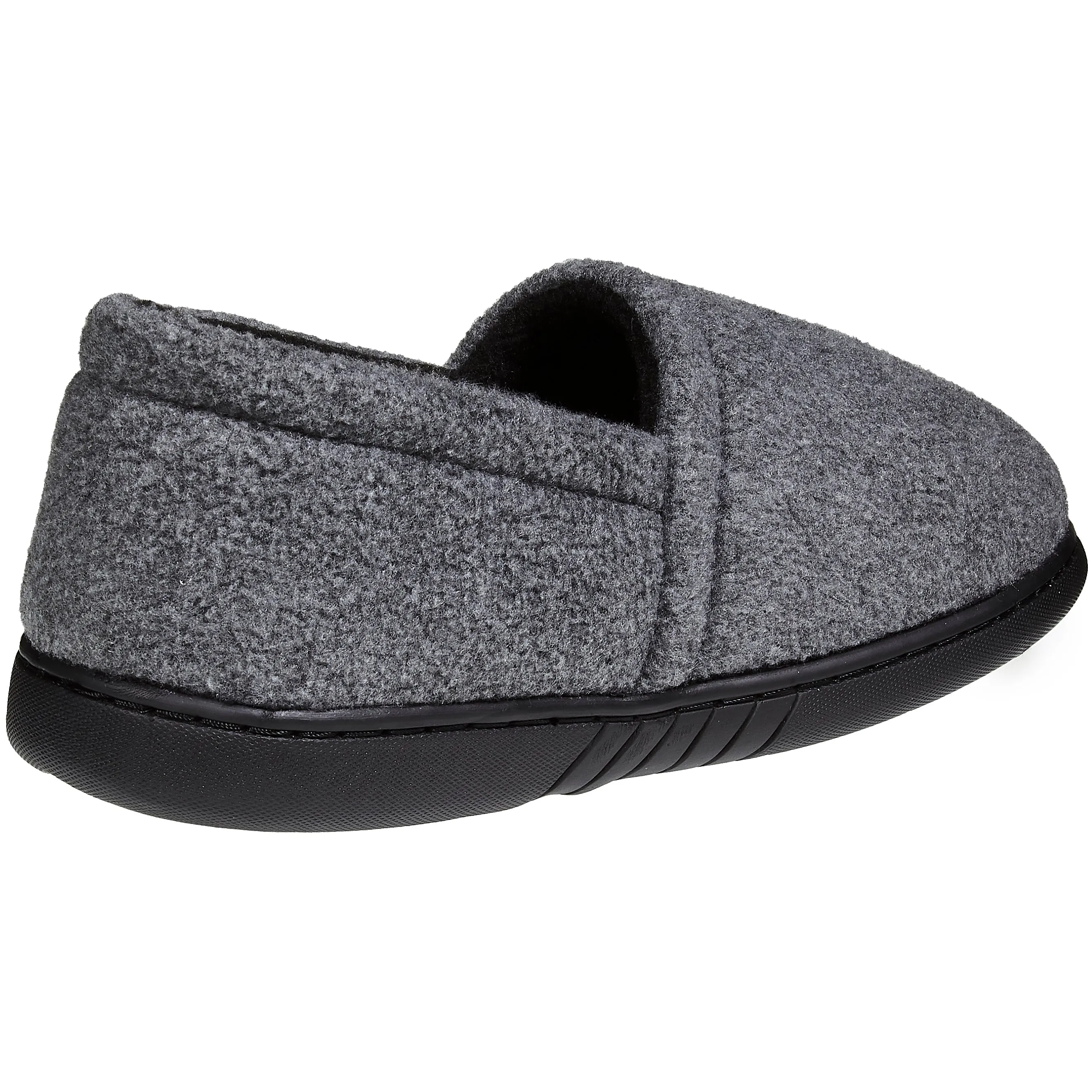 Skysole Kids Boys Fleece A-Line Slippers with Rugged Outsoles