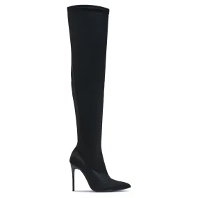 SNOSH44 STILETTO HEEL POINTED TOE OTK BOOT