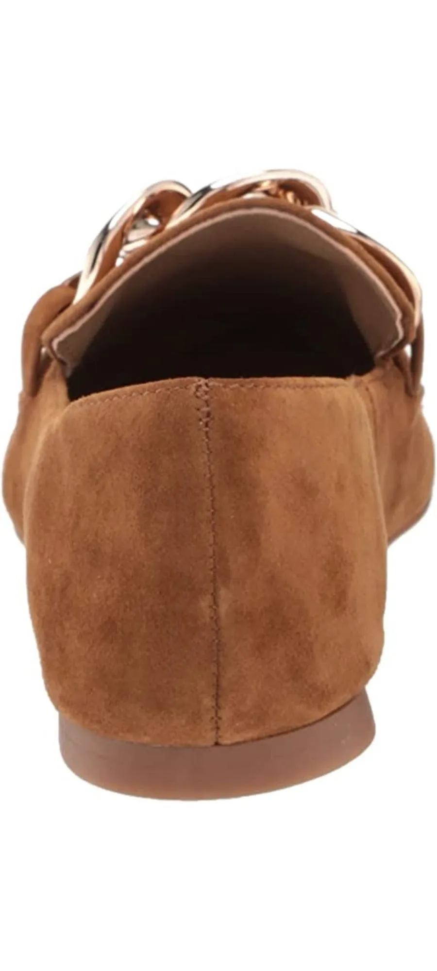 Steve Madden Flourish Cognac Slip On Pointed Toe Suede Embellished Loafers