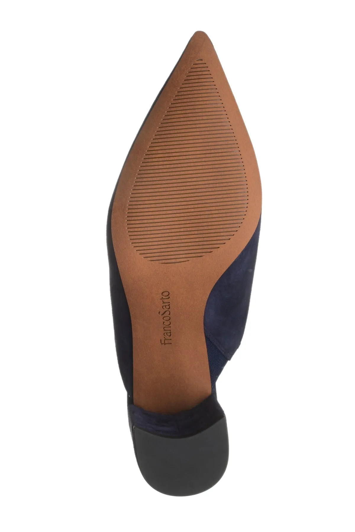 Tamera Midnight Blue Suede Franco Sarto Mule
