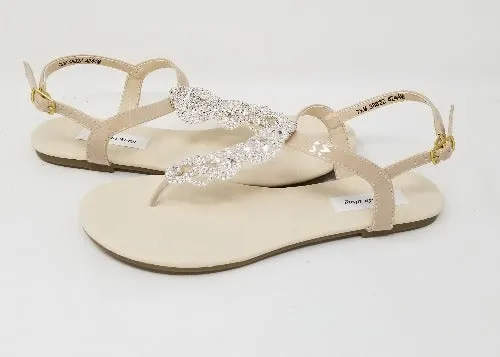 Wedding Sandals with Sparkling Crystal Design