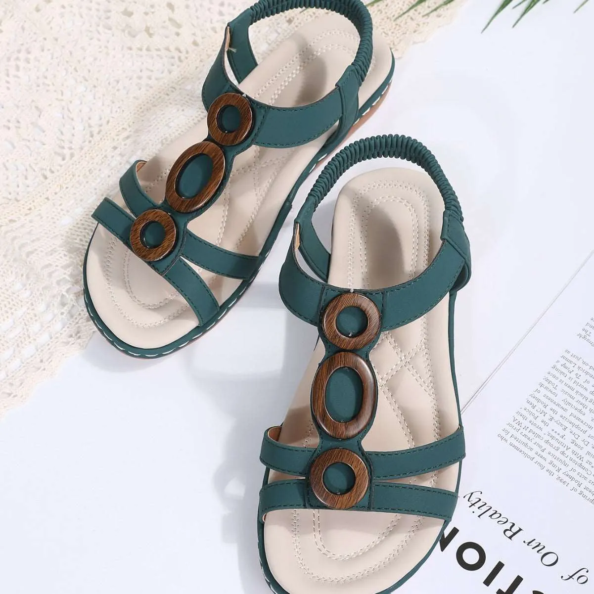 Women’s Bohemian Sandals with Ankle Strap
