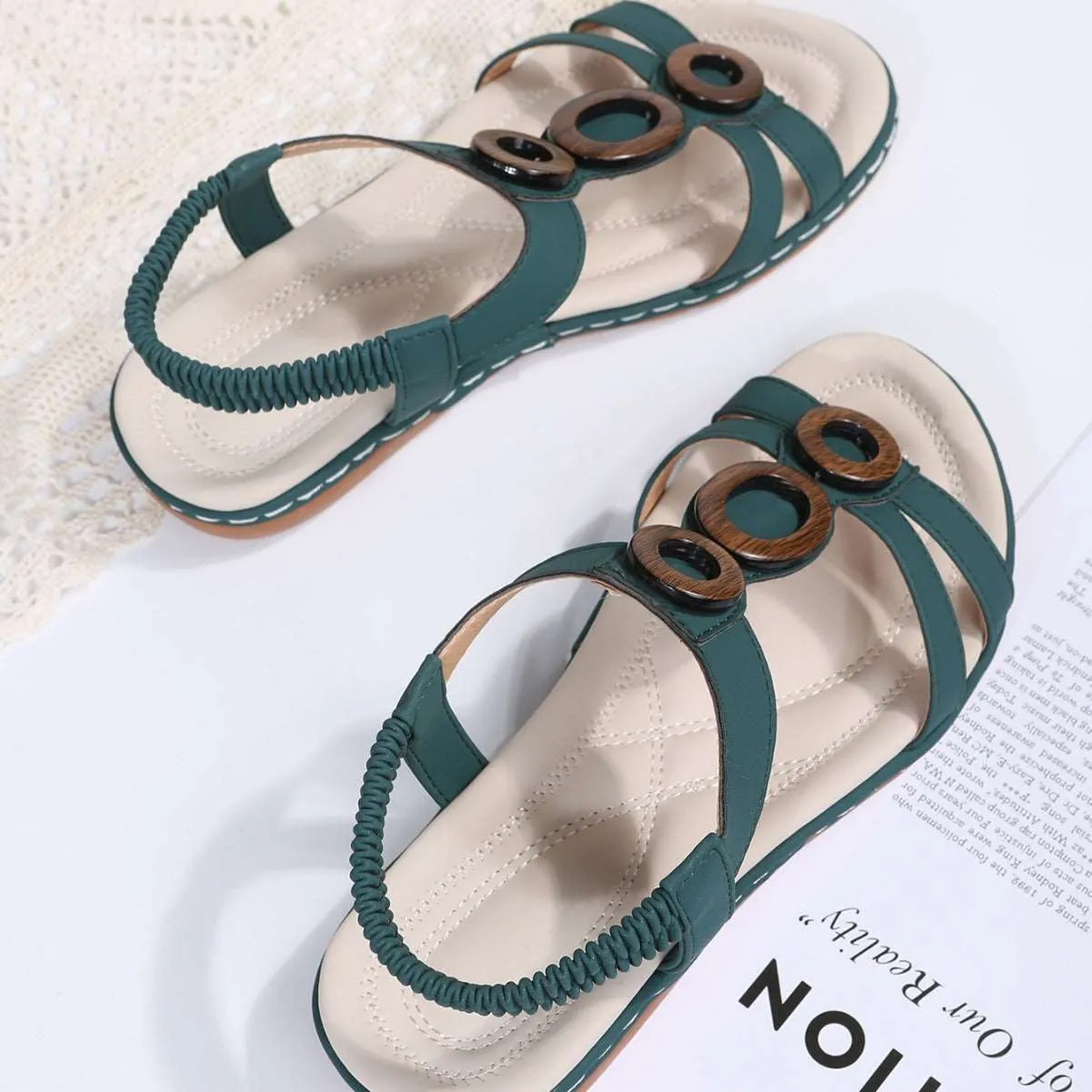 Women’s Bohemian Sandals with Ankle Strap