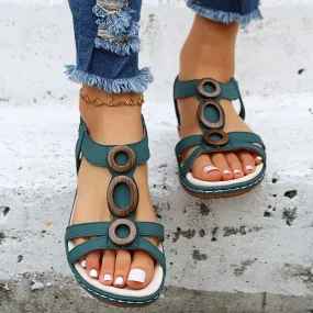 Women’s Bohemian Sandals with Ankle Strap