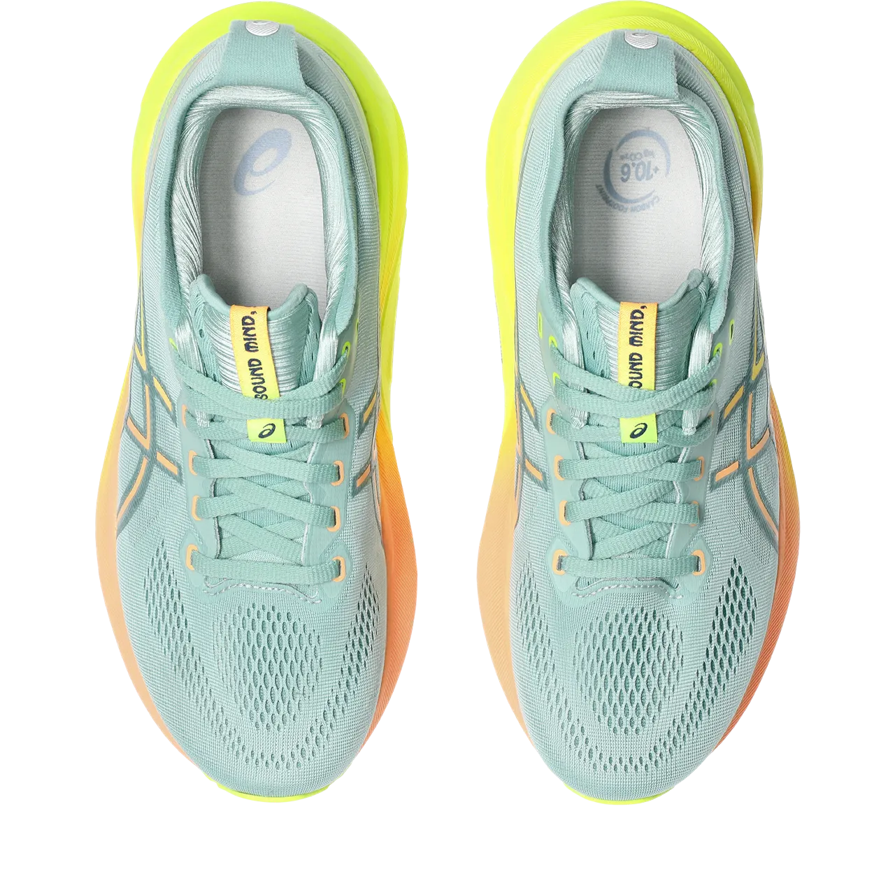 Women's GEL-Kayano 31 Paris (750 - Light Celadon/Safety Yellow)