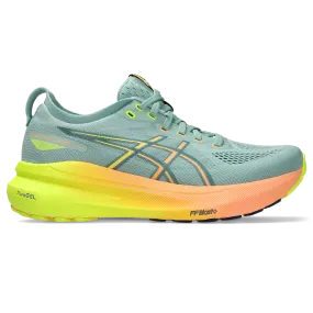 Women's GEL-Kayano 31 Paris (750 - Light Celadon/Safety Yellow)