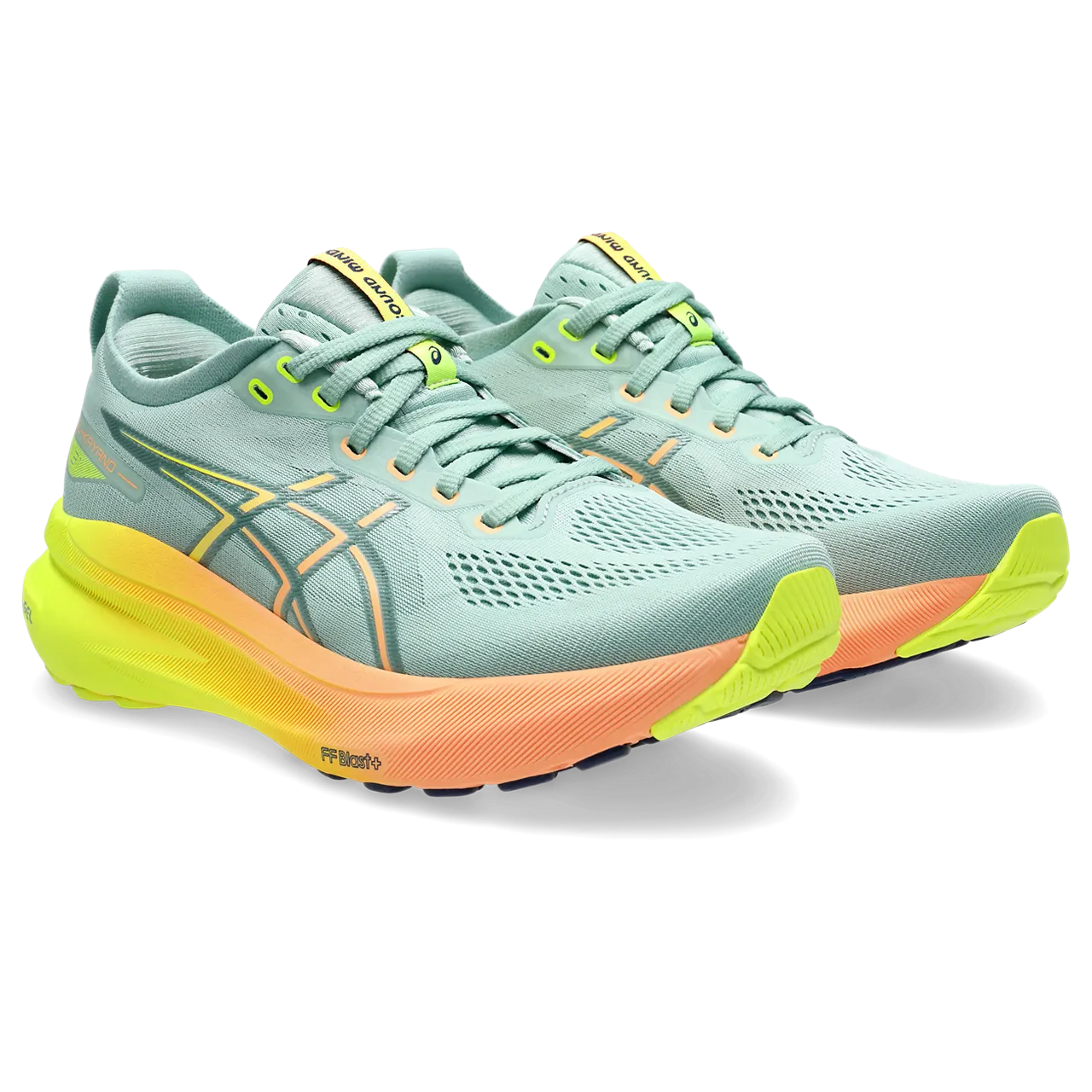 Women's GEL-Kayano 31 Paris (750 - Light Celadon/Safety Yellow)