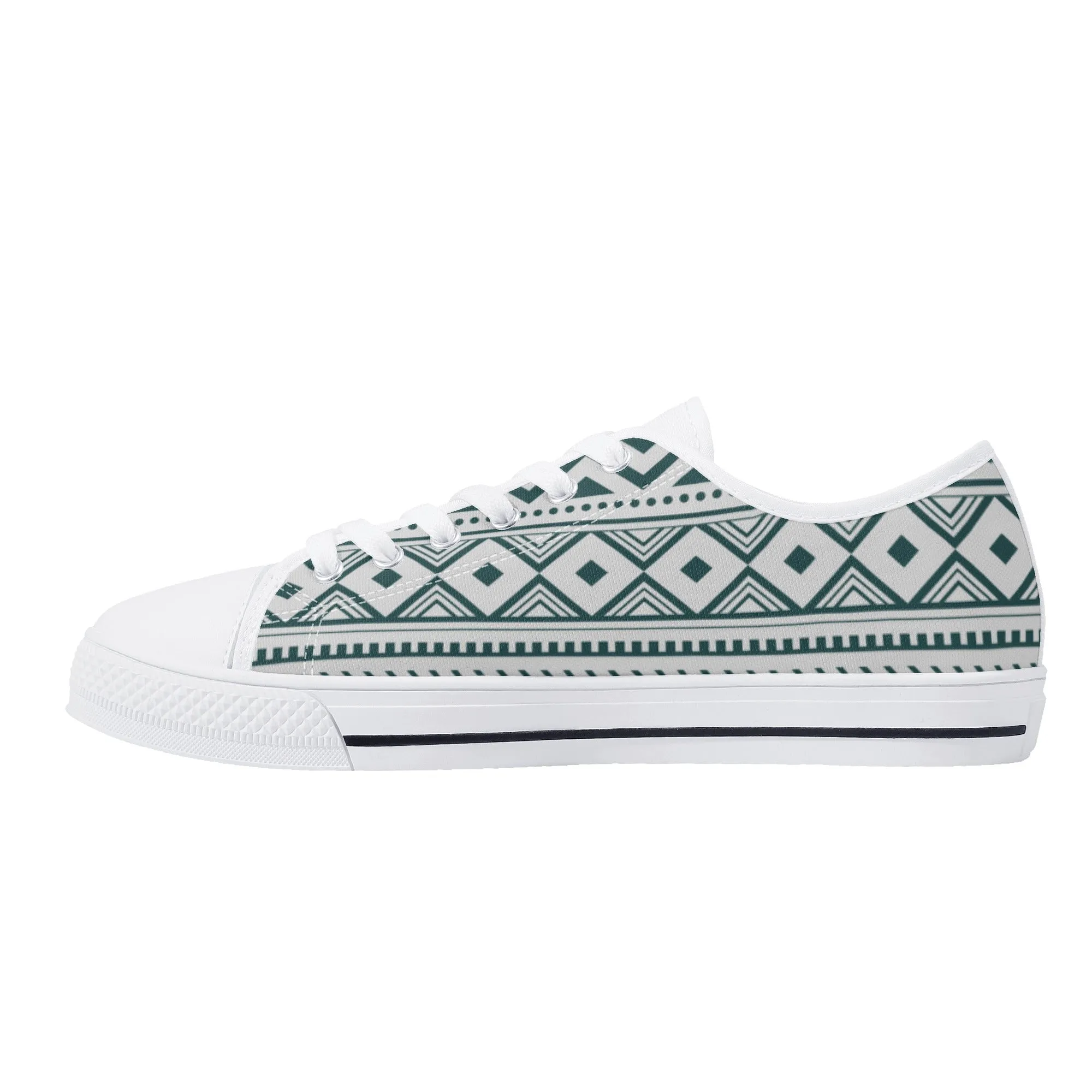 Women's Low Top Canvas Shoes Silverado Southwestern Print