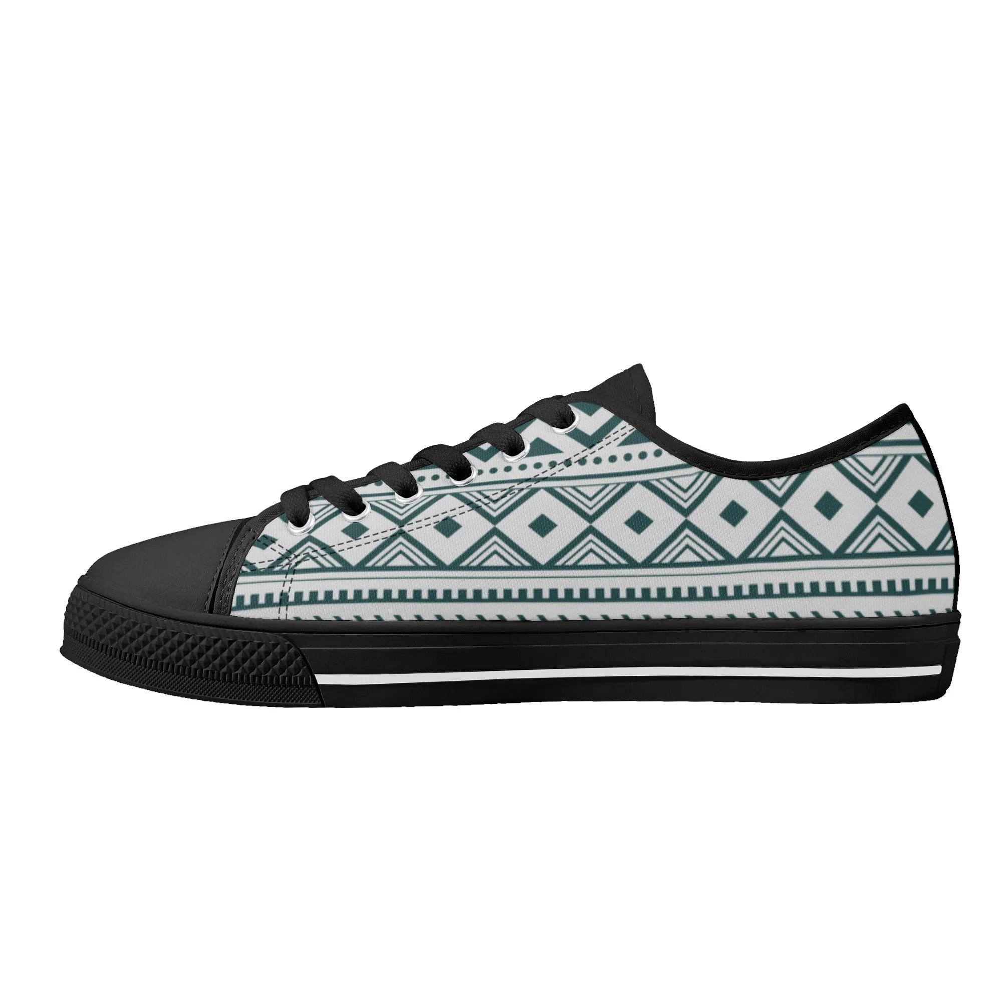 Women's Low Top Canvas Shoes Silverado Southwestern Print