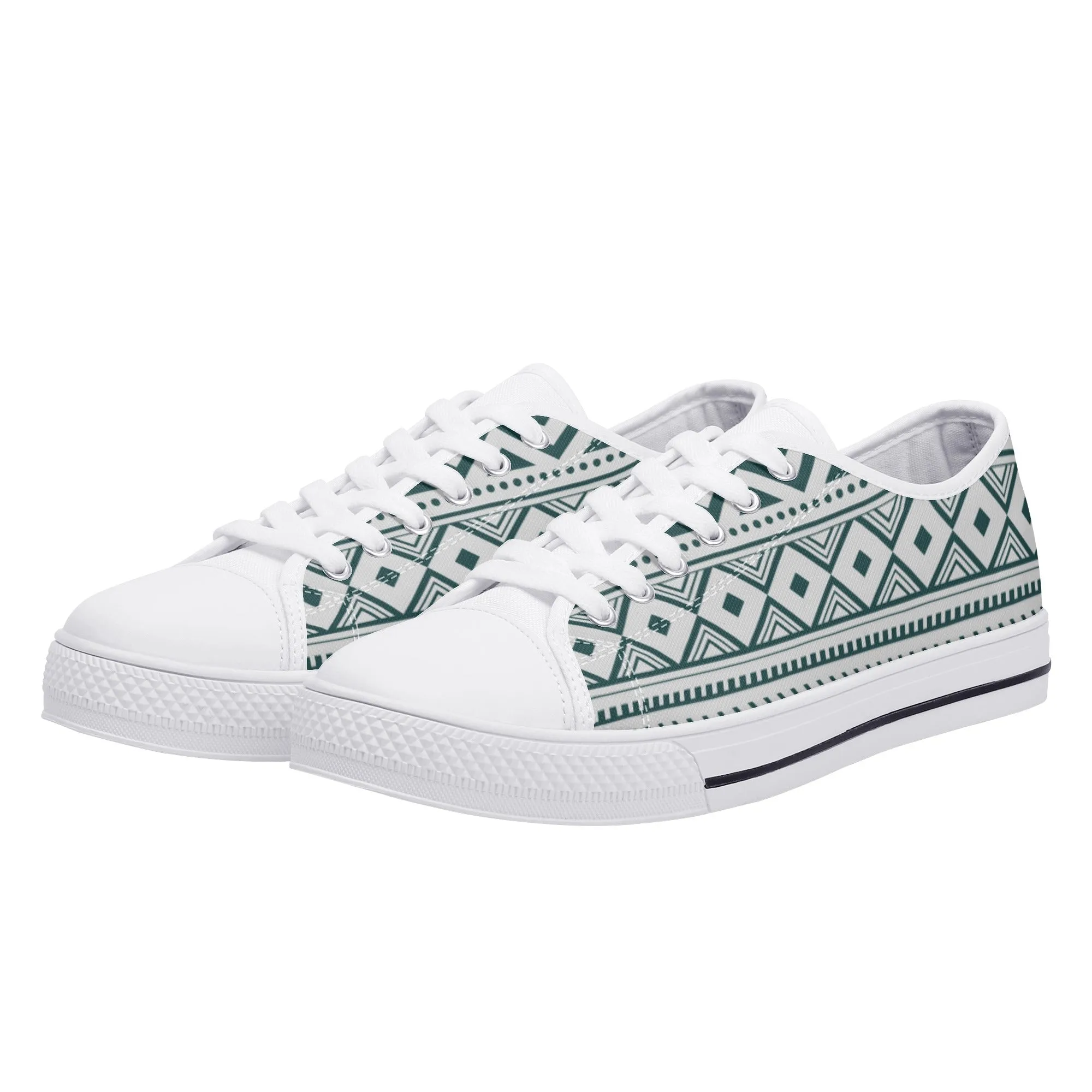 Women's Low Top Canvas Shoes Silverado Southwestern Print
