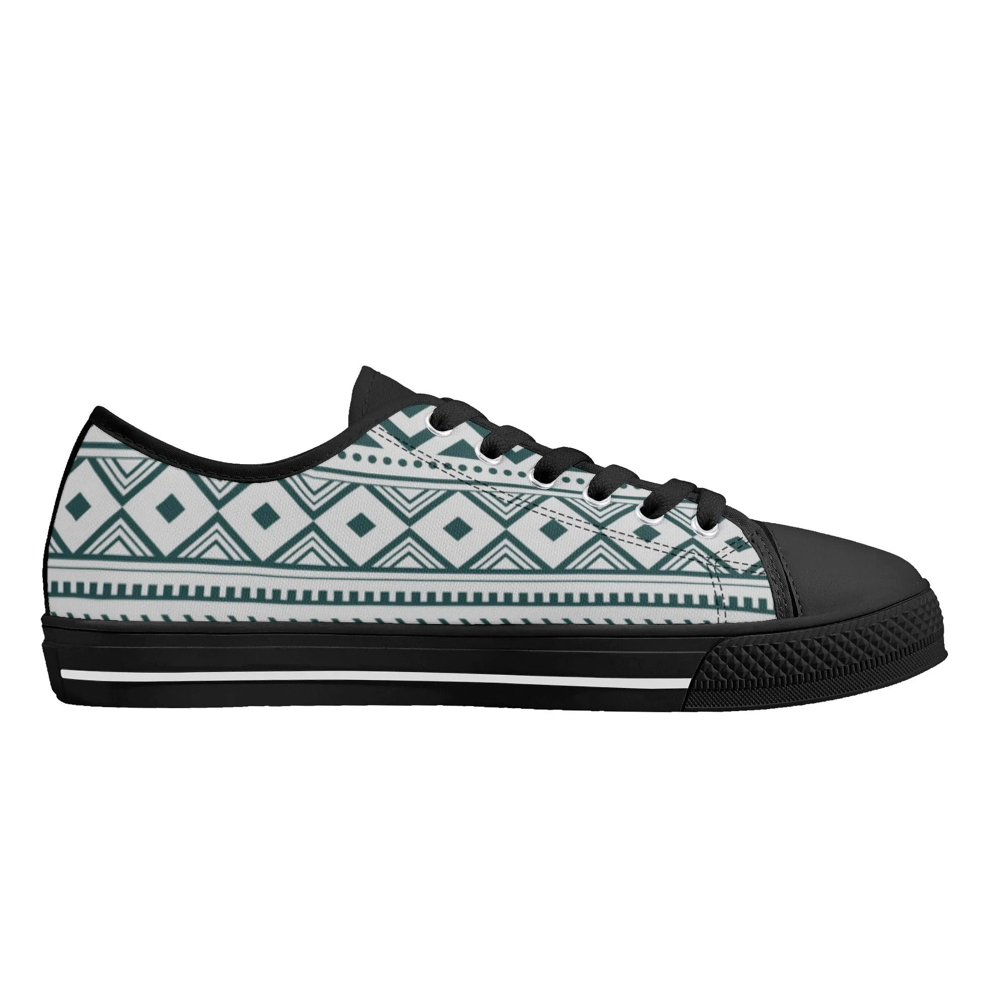 Women's Low Top Canvas Shoes Silverado Southwestern Print