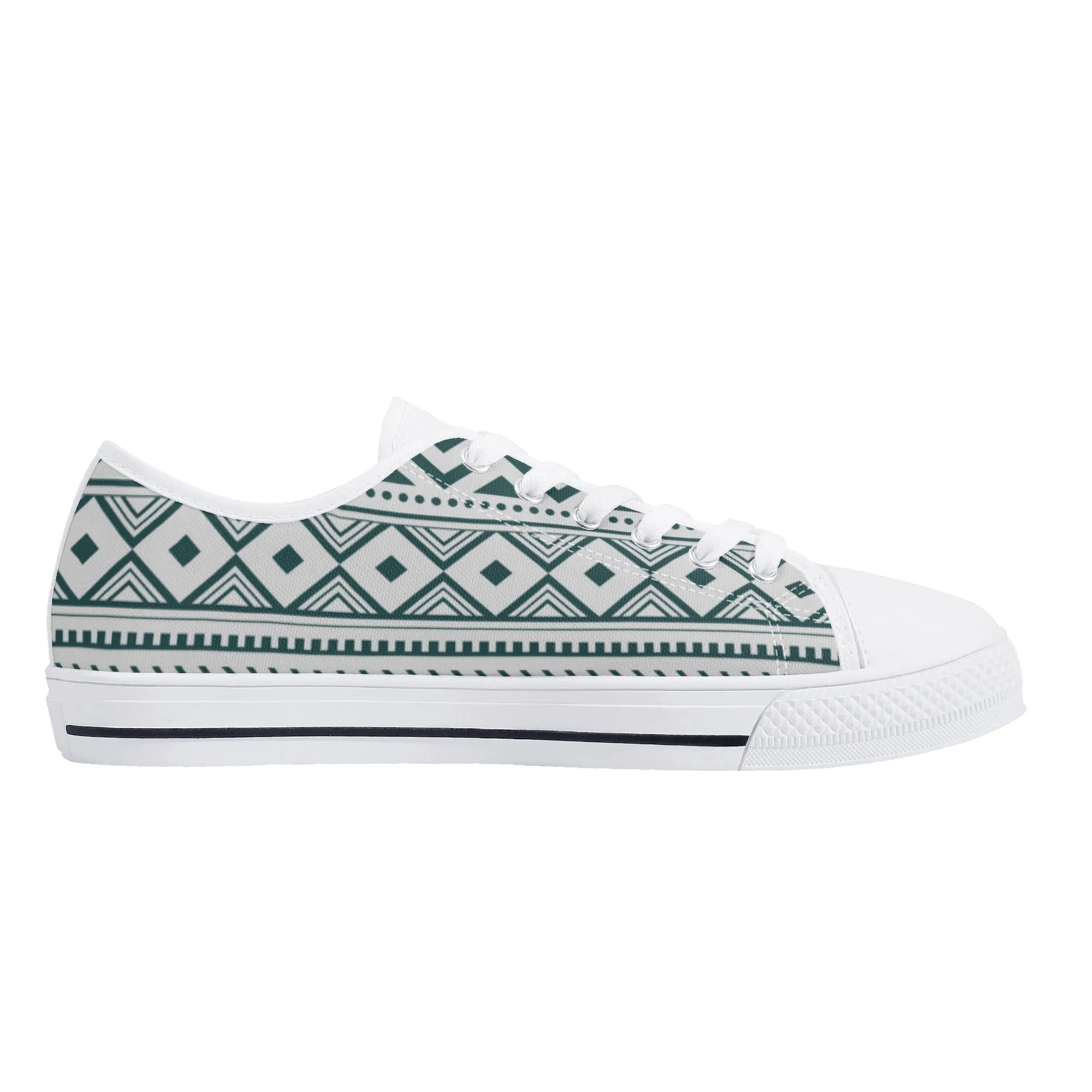 Women's Low Top Canvas Shoes Silverado Southwestern Print
